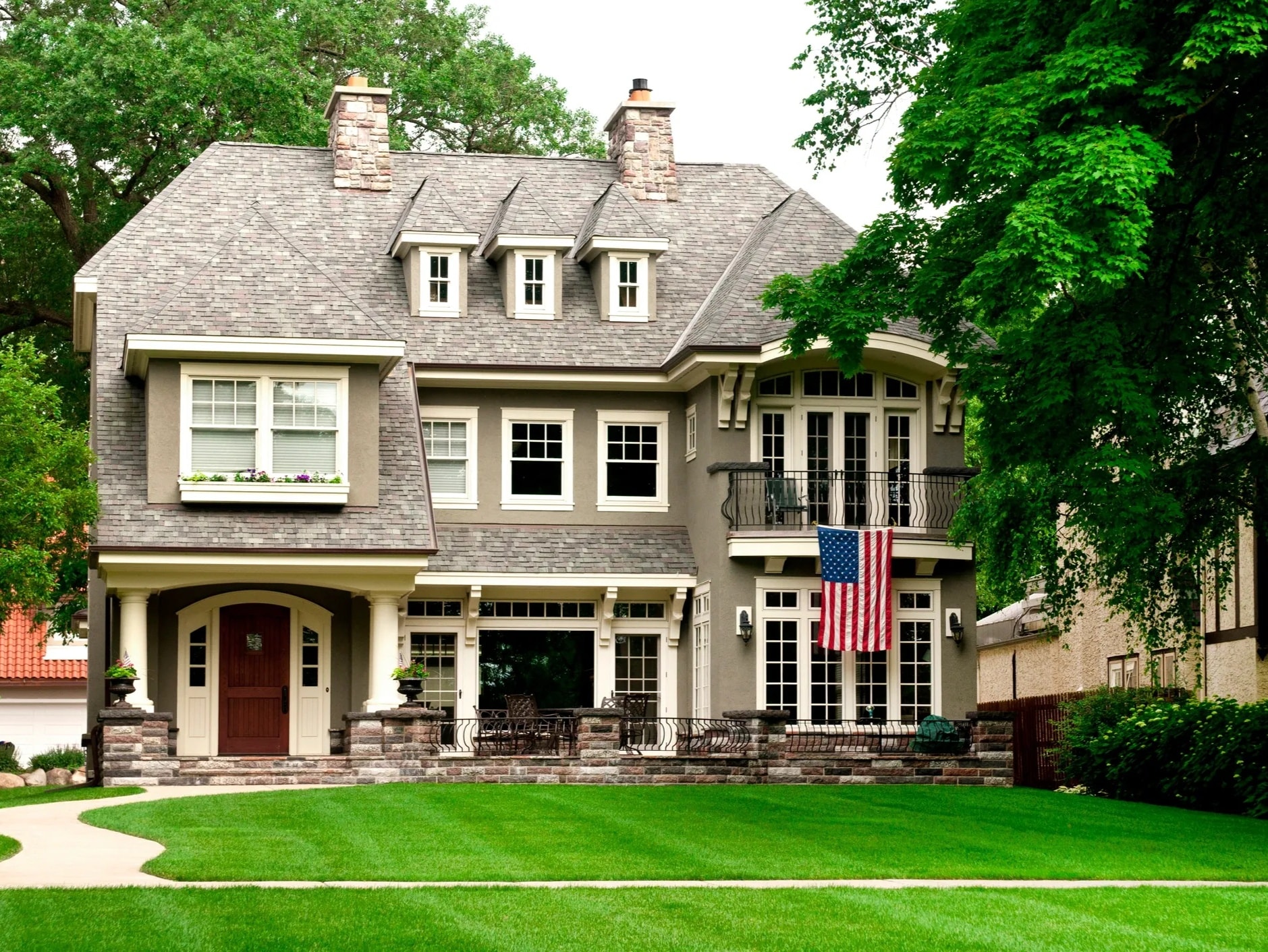 Luxury home exterior in Minnesota